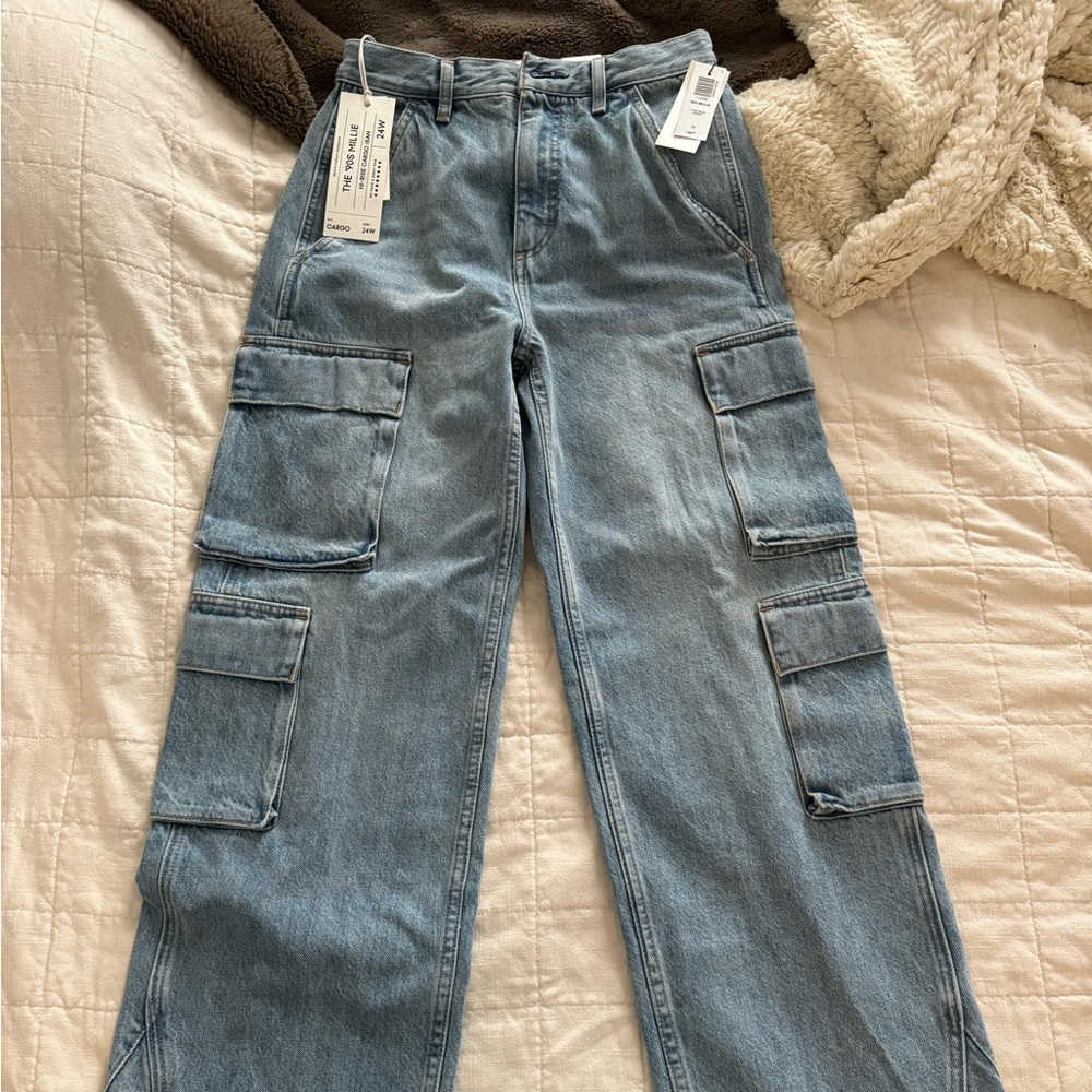 Denim forum 90’s Millie Hi- rise cargo jean